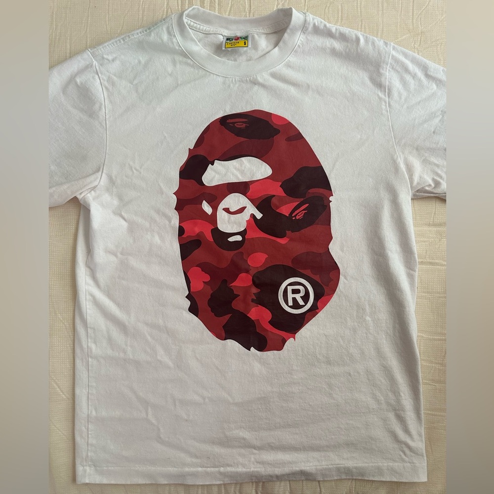Red Camo Bape Tee